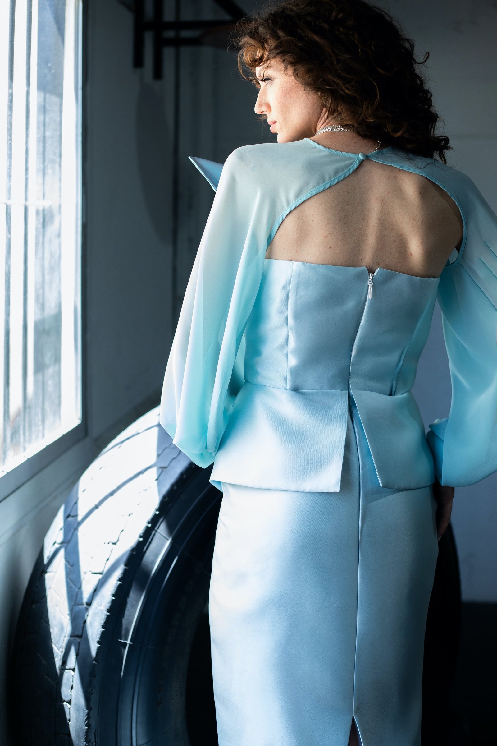 VESTIDO FOLD CIELO