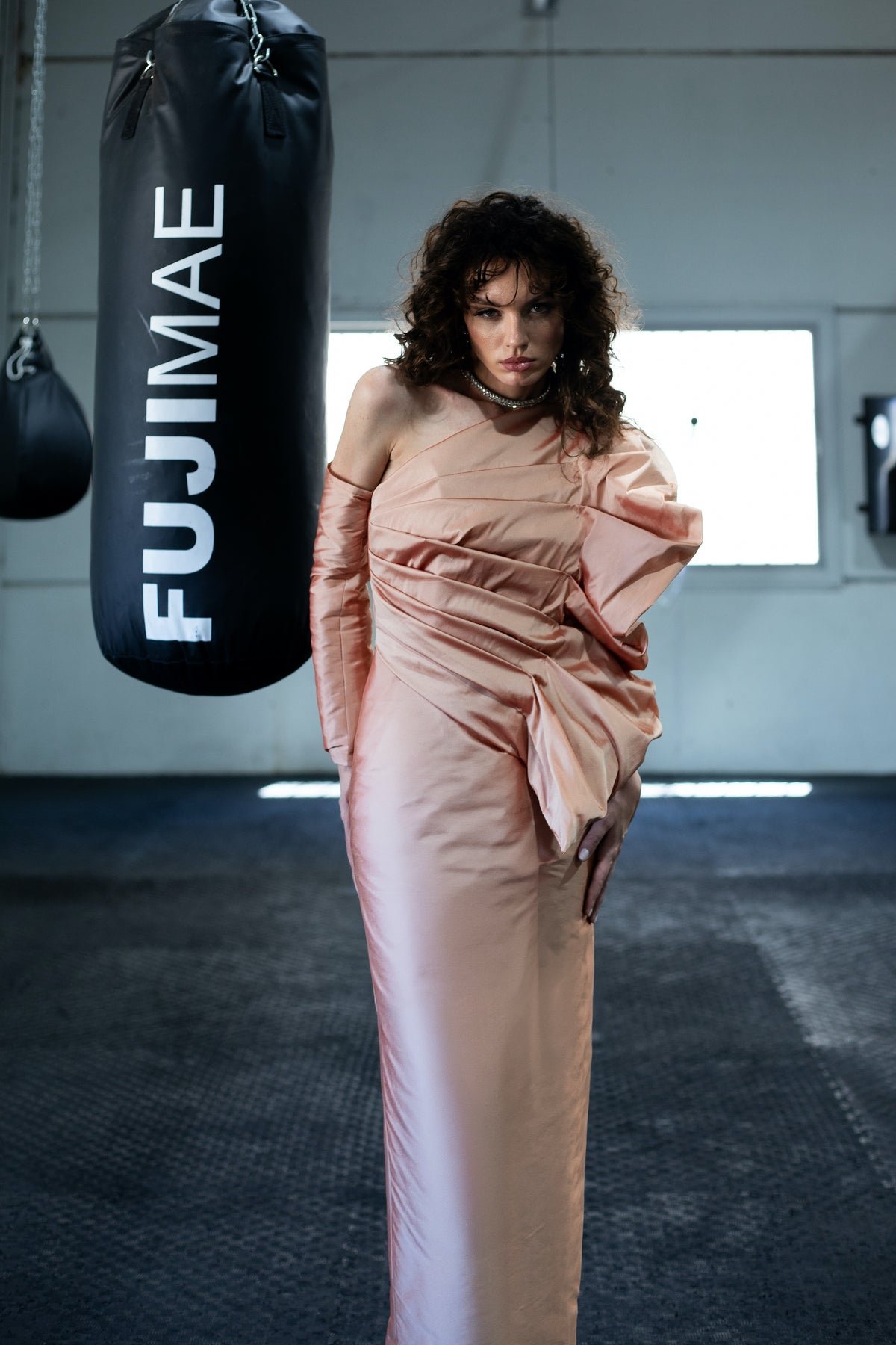 SAPPHIRE SALMON DRESS
