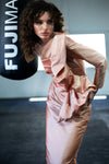 SAPPHIRE SALMON DRESS