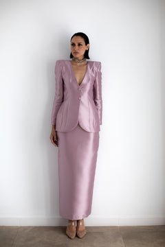TRAJE LILAC MIDI