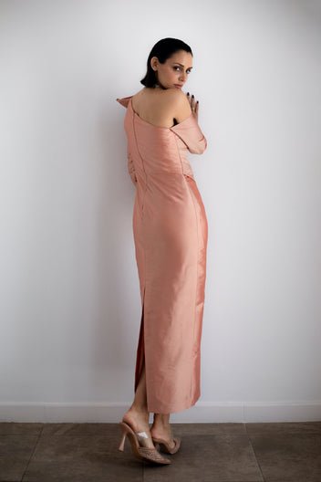 SAPPHIRE SALMON DRESS