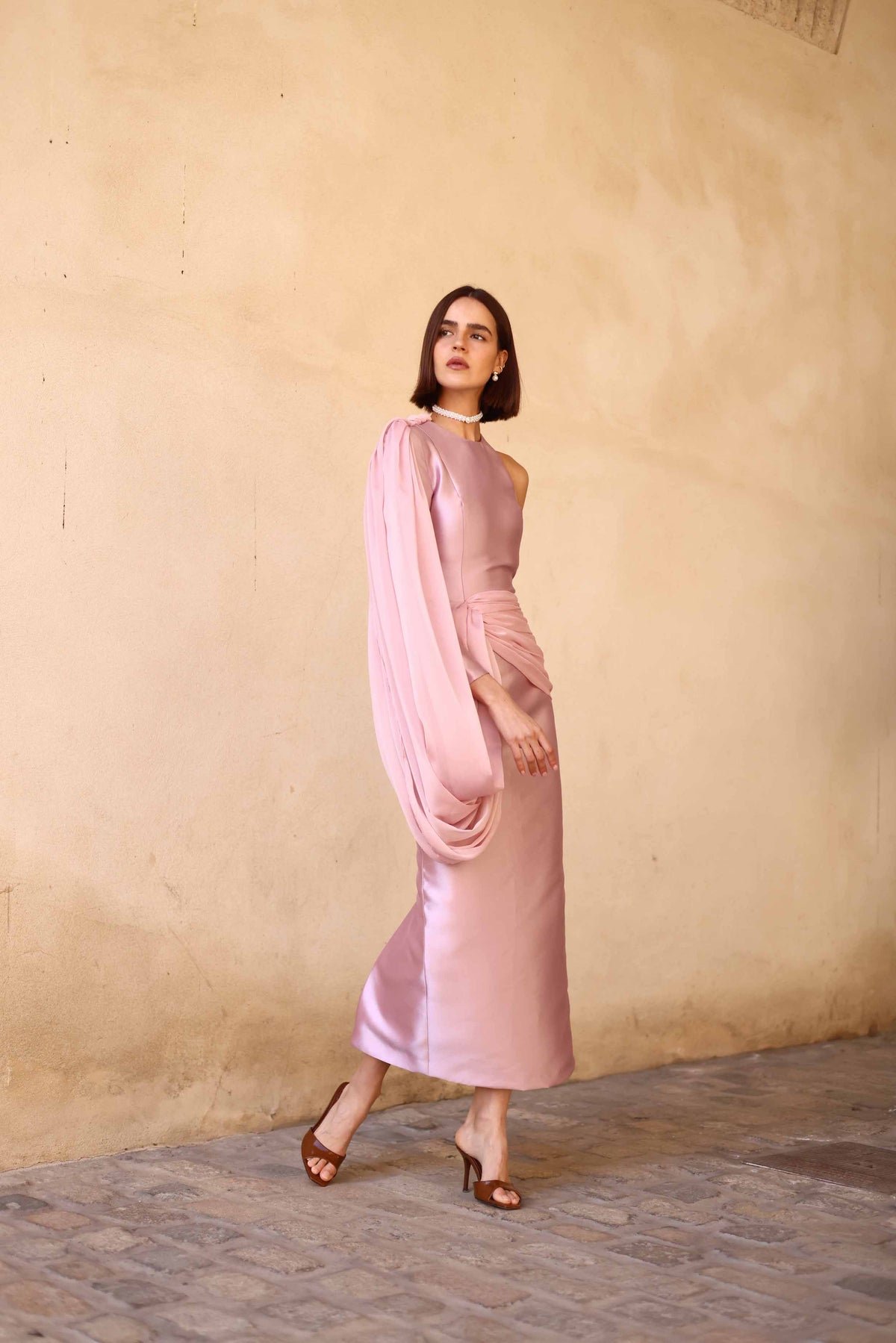 ASYM ROSE DRESS