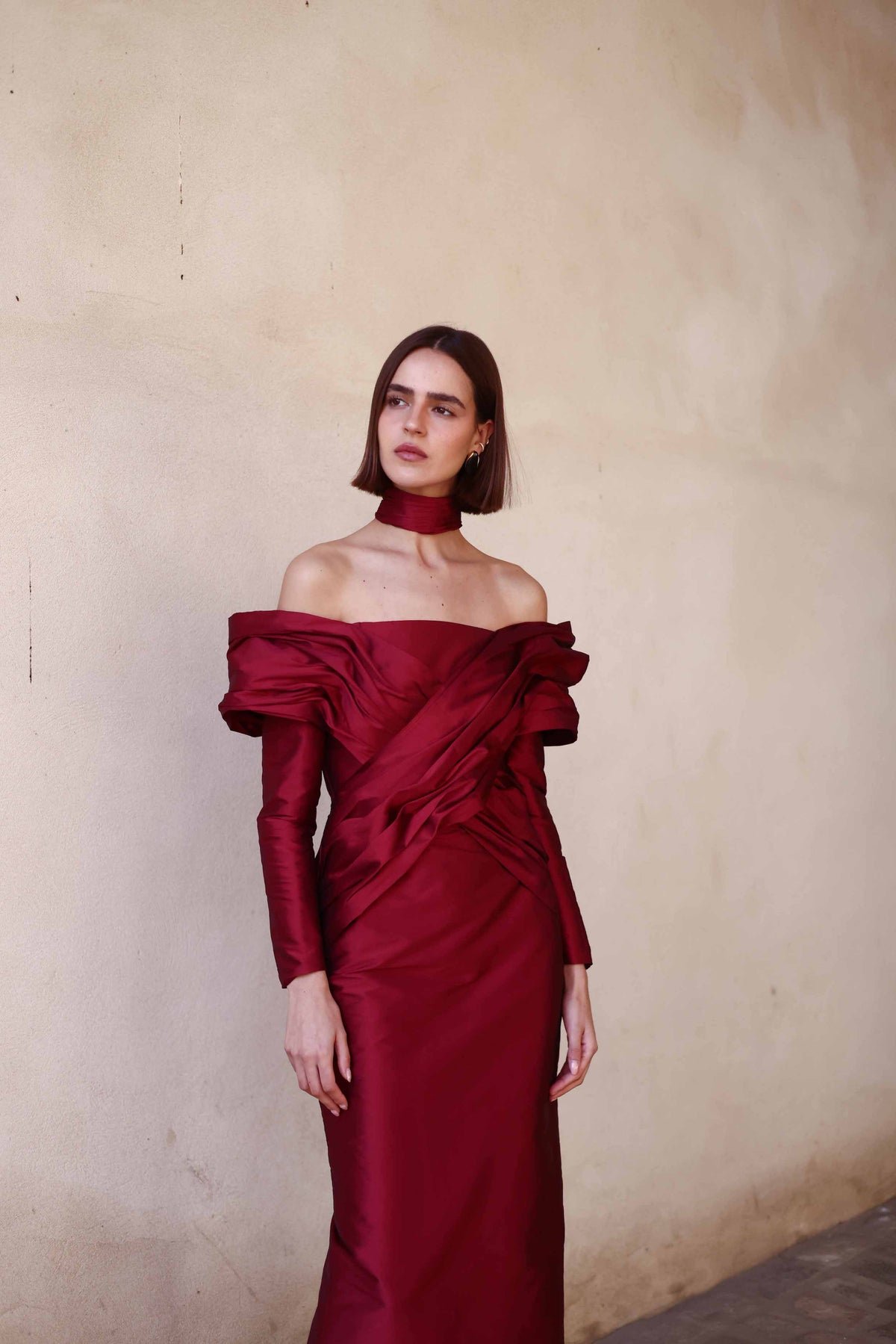 BURGUNDY OPAL DRESS